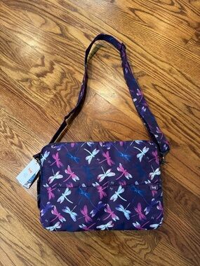 NWT Lug Delta Laptop Bag - RARE Dragonfly Purple! Fits most laptops up to 15”